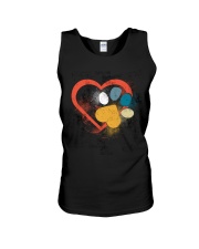 Heart Pet Footprint Unisex Tank tile