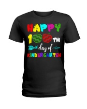 Happy 100th Day Of Kindergarten Ladies T-Shirt front
