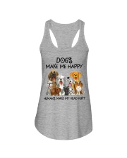 Dogs Make Me Happy - Humans Make My Head Hurt Ladies Flowy Tank tile