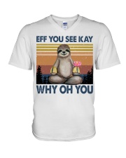 Limited Edition - Eff You See Kay - Why Oh You V-Neck T-Shirt thumbnail