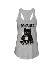 I Don't Like Morning People Ladies Flowy Tank tile