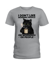 I Don't Like Morning People Ladies T-Shirt tile