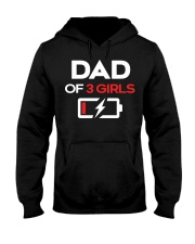 Dad Of 3 Girls Hooded Sweatshirt tile