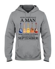 A Man Who Loves Guitar And Was Born In September Hooded Sweatshirt tile