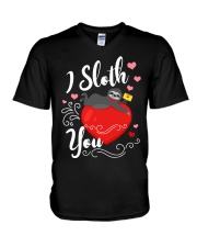 I Sloth You V-Neck T-Shirt tile