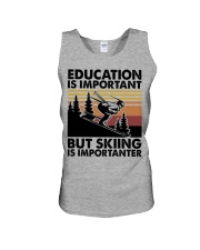 Education Is Important - But Skiing Is Importanter Unisex Tank tile