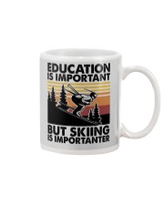 Education Is Important - But Skiing Is Importanter Mug tile