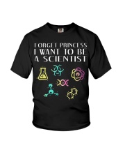 Forget Princess - I Want To Be A Scientist Youth T-Shirt tile