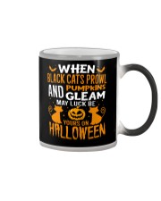 May Luck Be Yours On Halloween Color Changing Mug tile