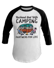Husband And Wife - Camping Partners For Life Baseball Tee tile