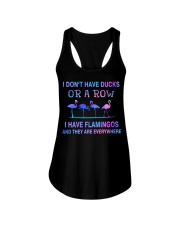 I Have Flamingos And They Are Everywhere Ladies Flowy Tank tile