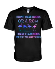 I Have Flamingos And They Are Everywhere V-Neck T-Shirt tile
