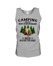 Camping Solves Most Of My Problems Unisex Tank tile