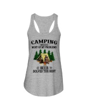 Camping Solves Most Of My Problems Ladies Flowy Tank tile