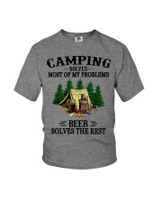 Camping Solves Most Of My Problems Youth T-Shirt tile
