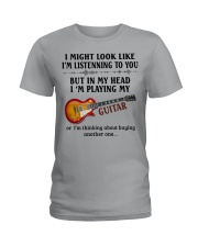 I Might Look Like I'm Listenning To You Ladies T-Shirt tile
