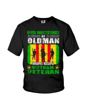 Never Underestimate Vietnam Veteran Youth T-Shirt tile