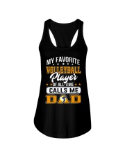 My Favorite Volleyball Player Calls Me Dad Ladies Flowy Tank tile