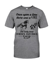 A Girl Who Really Loved Horses And Dogs Classic T-Shirt tile