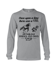 A Girl Who Really Loved Horses And Dogs Long Sleeve Tee tile