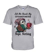 Let Me Check V-Neck T-Shirt tile