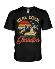 Real Cool Grandpa V-Neck T-Shirt tile