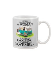 A Woman Who Loves Camping And Was Born In November Mug tile