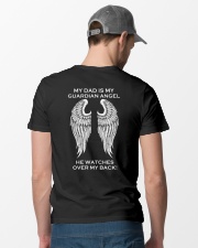 Limited Edition - My Dad Is My Guardian Angel Classic T-Shirt lifestyle-mens-crewneck-back-6