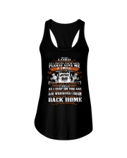 Truck Driver Back Home Ladies Flowy Tank tile