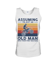 Assuming Im Just an Old Man Was Your First Mistake Unisex Tank tile