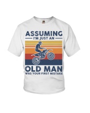 Assuming Im Just an Old Man Was Your First Mistake Youth T-Shirt tile