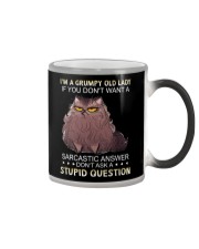 I Am Grumpy Old Lady Color Changing Mug tile
