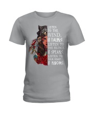 Listen To The Wind Ladies T-Shirt front