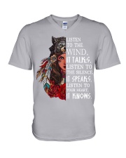 Listen To The Wind V-Neck T-Shirt tile