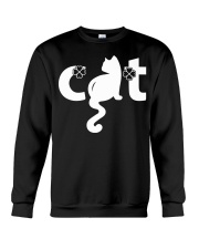 Funny Cat Text Crewneck Sweatshirt tile