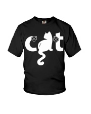 Funny Cat Text Youth T-Shirt tile