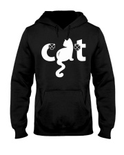 Funny Cat Text Hooded Sweatshirt tile