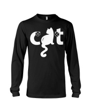 Funny Cat Text Long Sleeve Tee tile