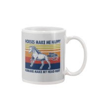 Horses Make Me Happy - Humans Make My Head Hurt Mug tile