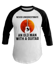 Never Underestimate An Old Man With A Guitar Baseball Tee tile