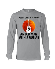 Never Underestimate An Old Man With A Guitar Long Sleeve Tee tile