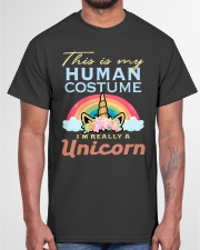 This Is My Human Costume - I'm Really A Unicorn Classic T-Shirt garment-tshirt-unisex-front-03