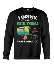 I Drink And Grill Crewneck Sweatshirt tile