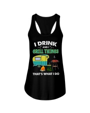 I Drink And Grill Ladies Flowy Tank tile