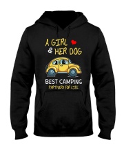 A Girl And Her Dog Best Camping Partners Hooded Sweatshirt tile