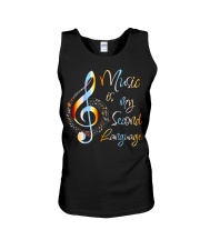 Music Is My Second Language Unisex Tank tile
