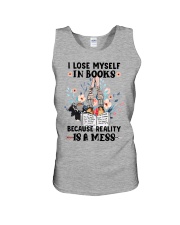 I Lose Myself In Books Unisex Tank tile