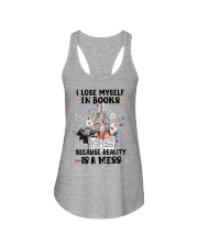 I Lose Myself In Books Ladies Flowy Tank tile