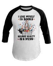 I Lose Myself In Books Baseball Tee tile
