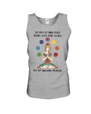 The Path Of Inner Peace Begins With Four Words Unisex Tank tile